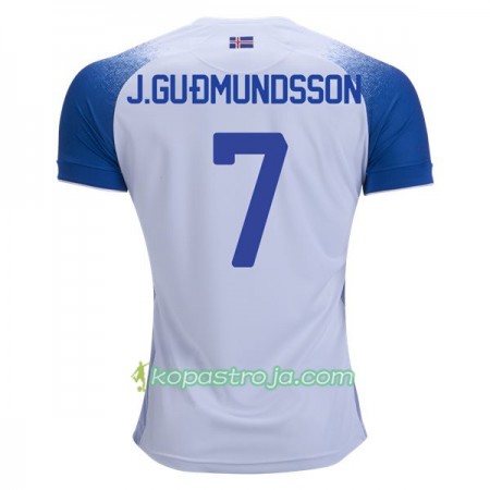 Billiga Fotbollströjor Island J.Gudmundsson 7 VM 2018 Borta tröja